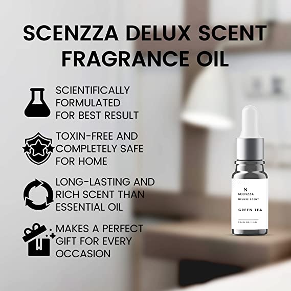 Scenzza Green Tea Deluxe Scent Fragrance Oil For Diffuser 10ml