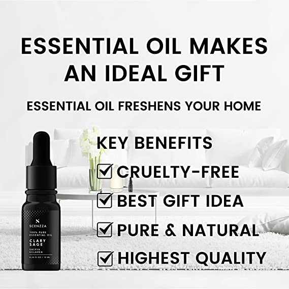 Clary Sage 100% Pure Essential Oil 0.34 fl oz (10 ml)