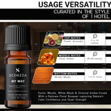 SCENZZA My Way Luxury Diffuser Scent Inspired by 1 Hotel® Miami Beach – Fresh & Woodsy Fragrance with Leather & Sandalwood- Fragrance Scent for Ultrasonic & Waterless Diffusers – 10 Ml / 0.34 Fl Oz